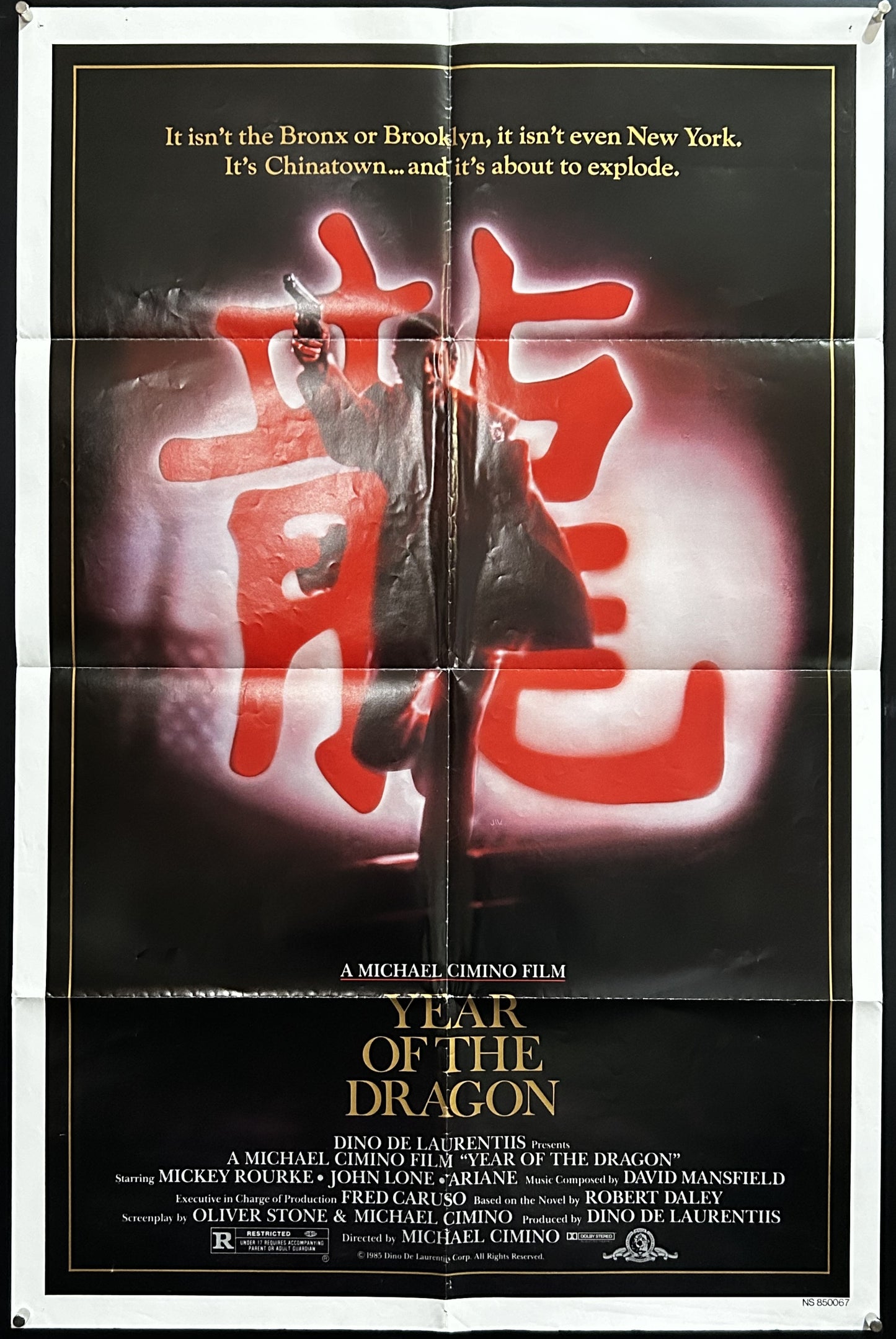 Year Of The Dragon Original One Sheet Poster 1985