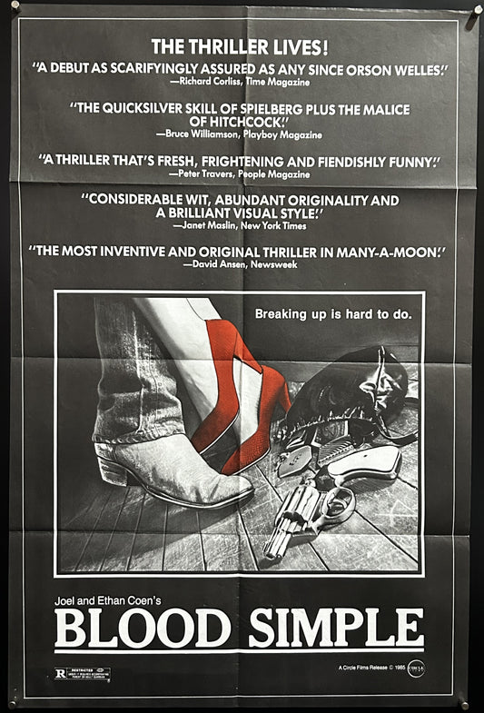 Blood Simple Original One Sheet Poster 1984