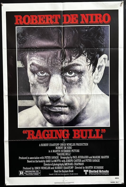 Raging Bull Original One Sheet Poster 1980