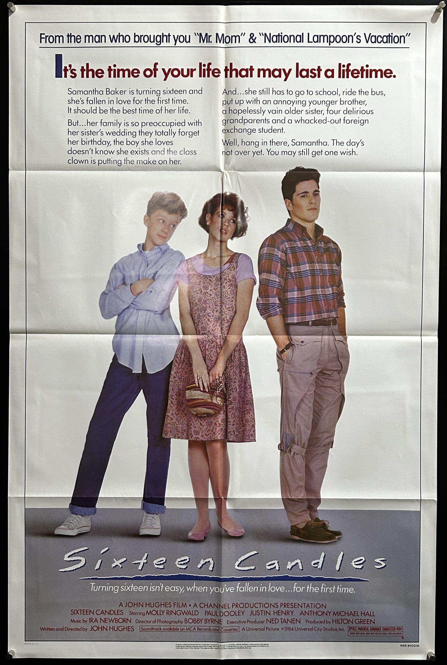 Sixteen Candles Original One Sheet Poster 1984