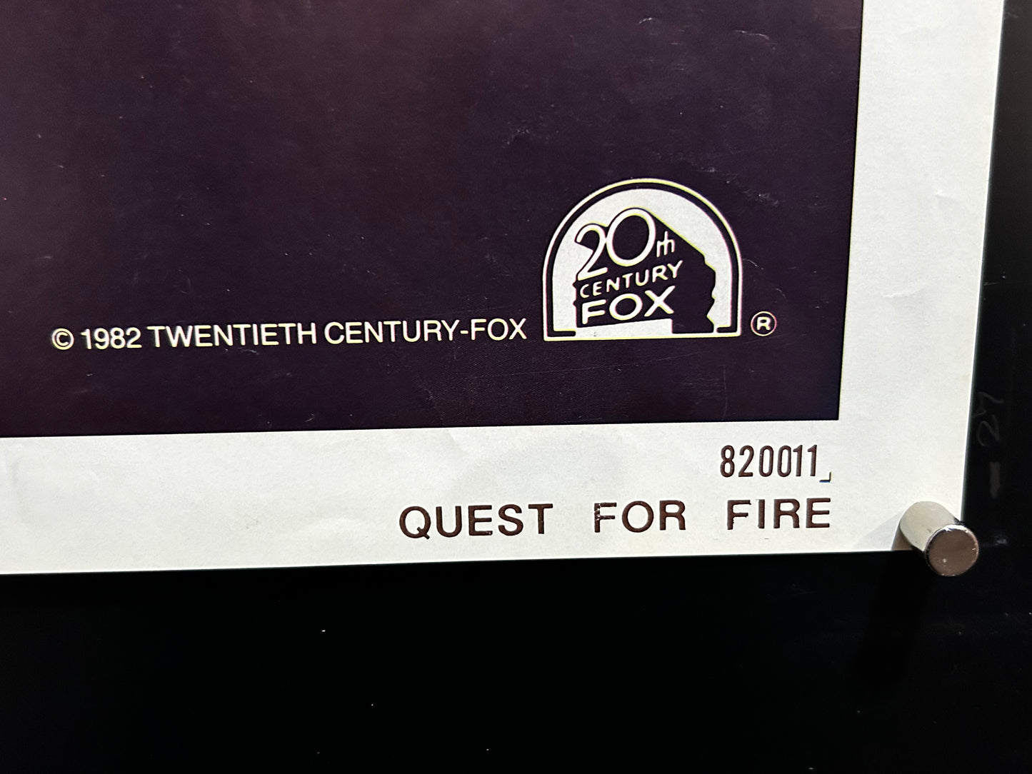 Quest For Fire Original One Sheet Poster 1982