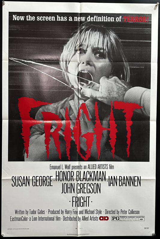 Fright Original One Sheet Poster 1971