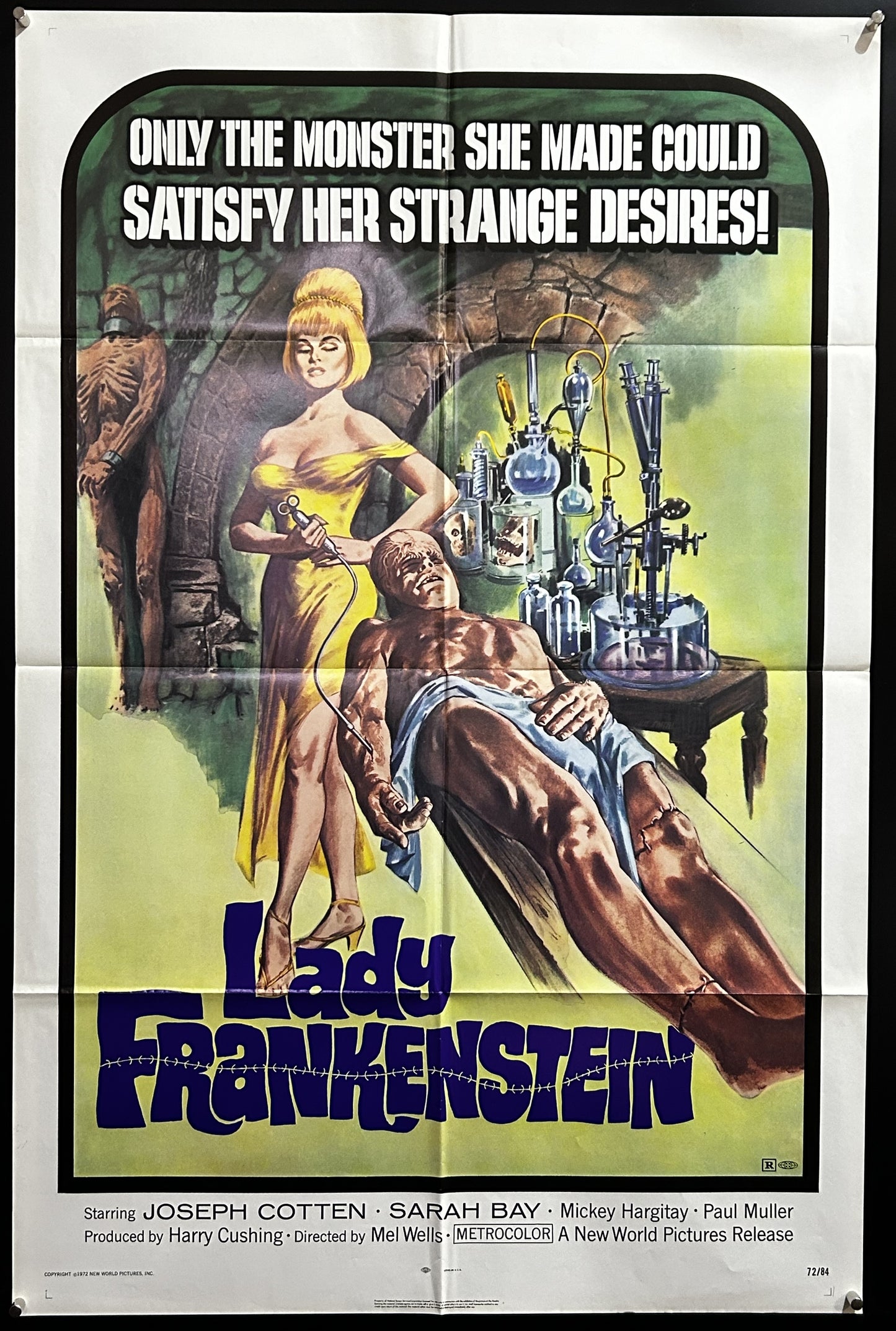 Lady Frankenstein Original One Sheet Poster 1971