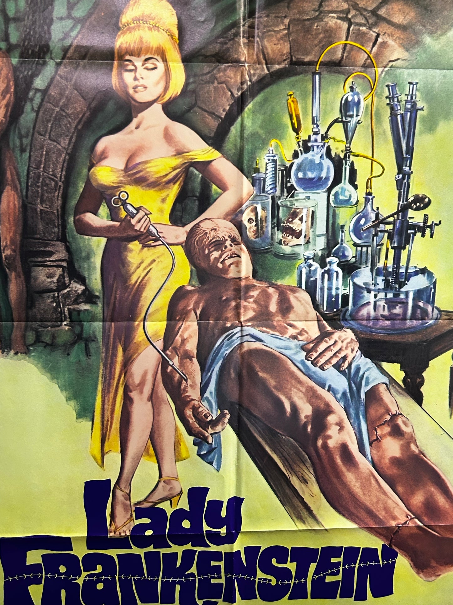 Lady Frankenstein Original One Sheet Poster 1971