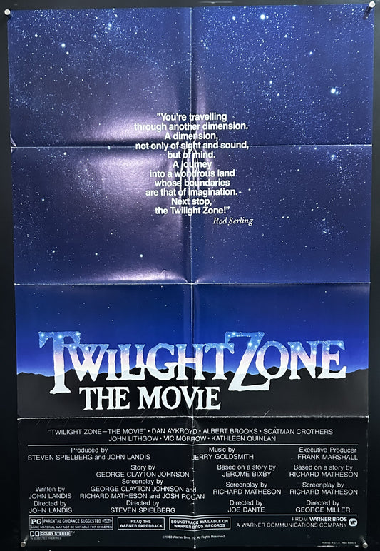 Twilight Zone The Movie Original One Sheet Poster 1983