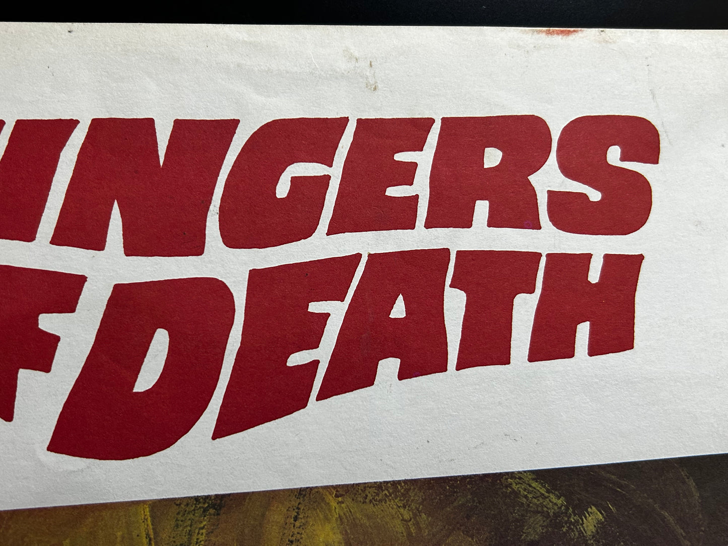 Five Fingers Of Death Original Special Poster 1973