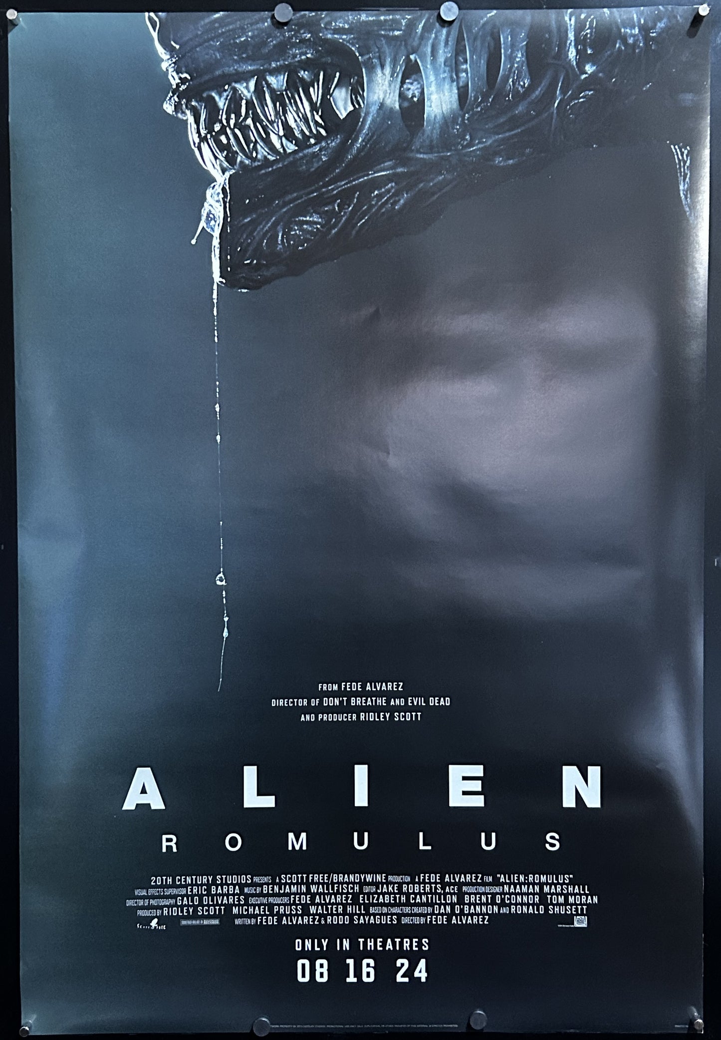 Alien Romulus Original International One Sheet Advance Poster 2024