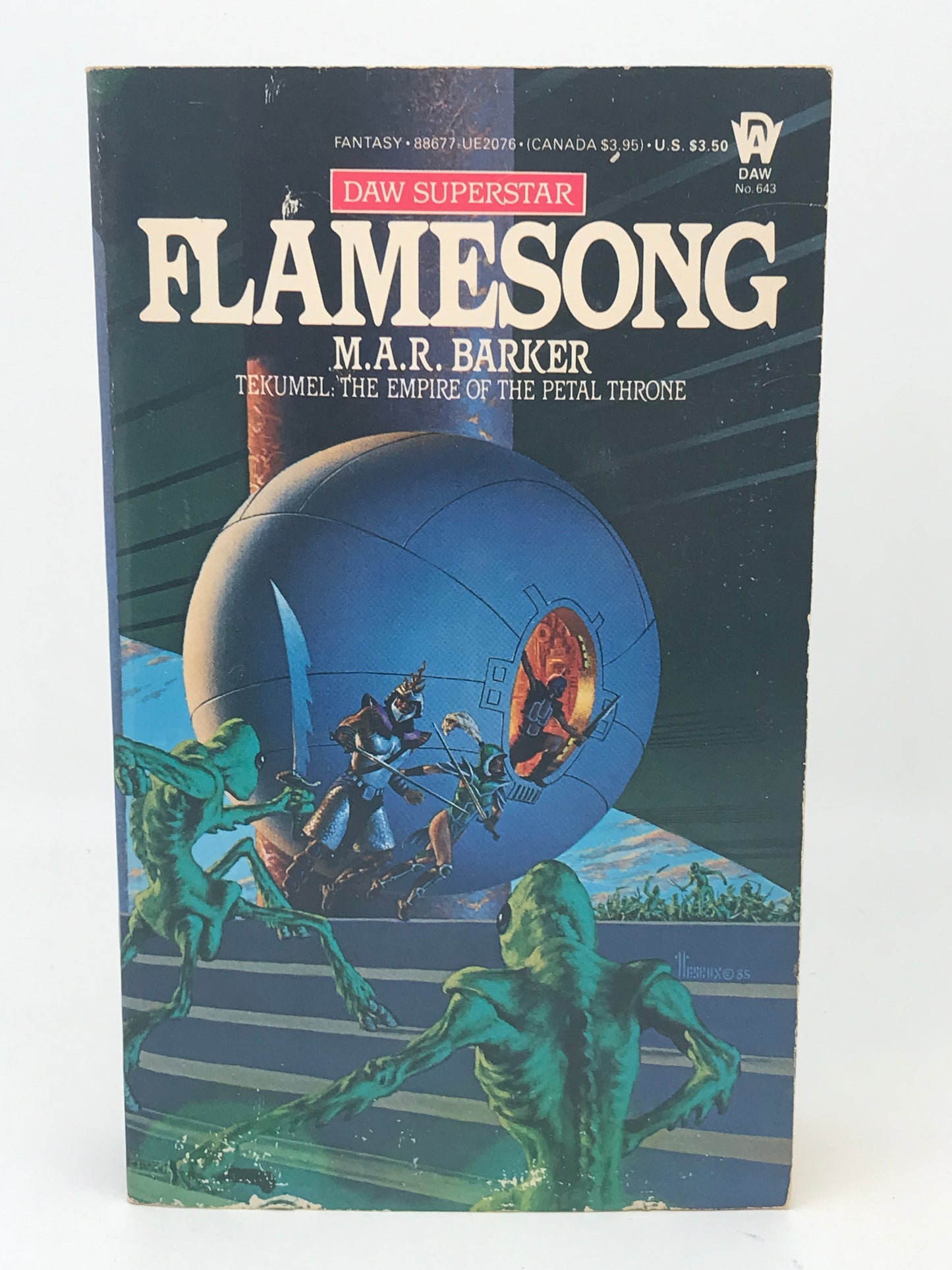 Flamesong DAW Paperback M.A.R. Barker HSF