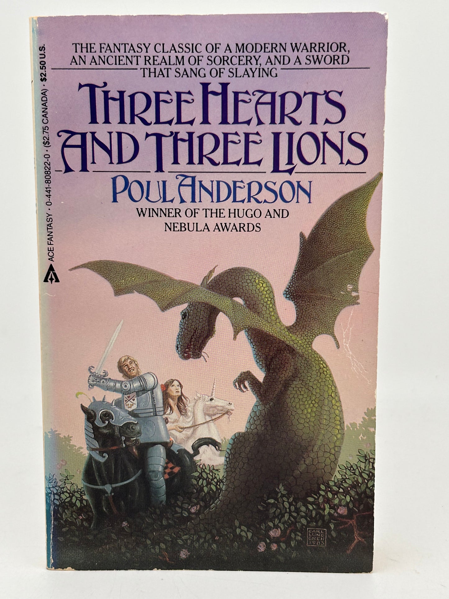 Three Hearts And Three Lions ACE Paperback Poul Anderson FW1