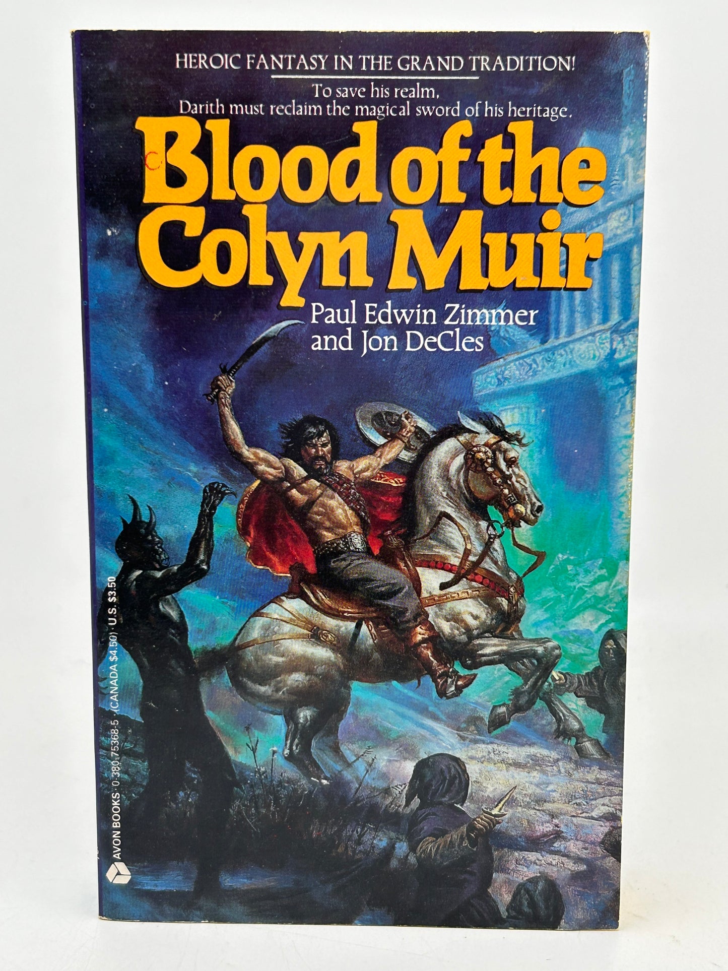 Blood Of The Colyn Muir AVON Paperback Paul Edwin Zimmer/Jon DeCles FW1