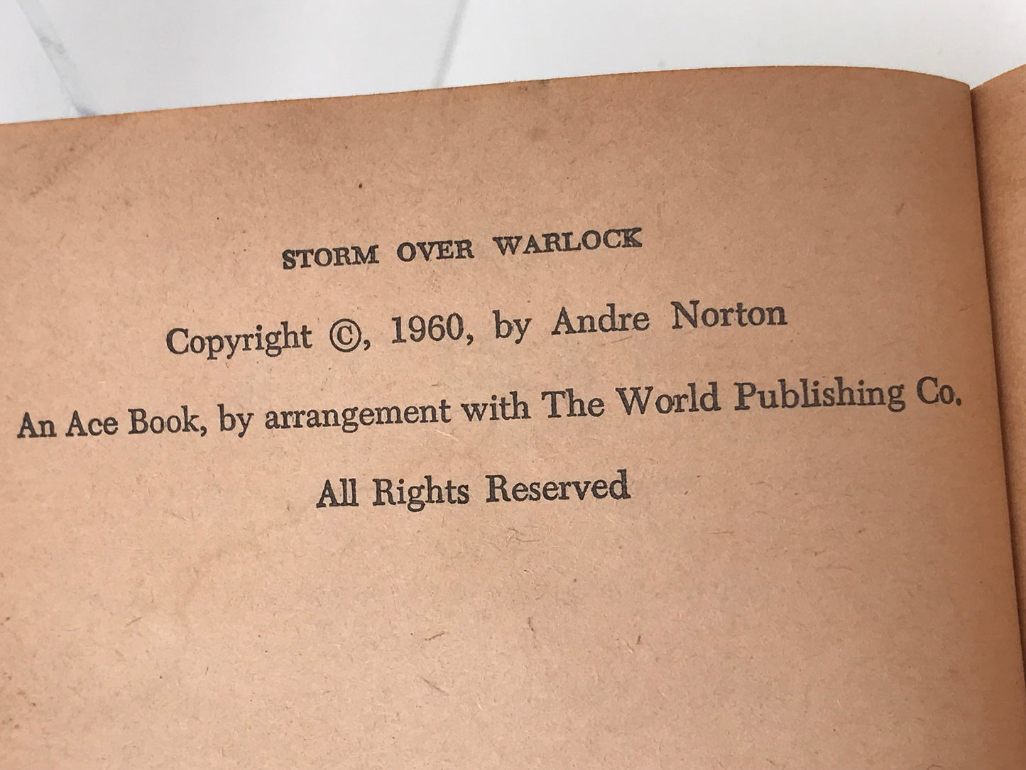 Storm Over Morlock ACE Paperback Andre Norton SF01