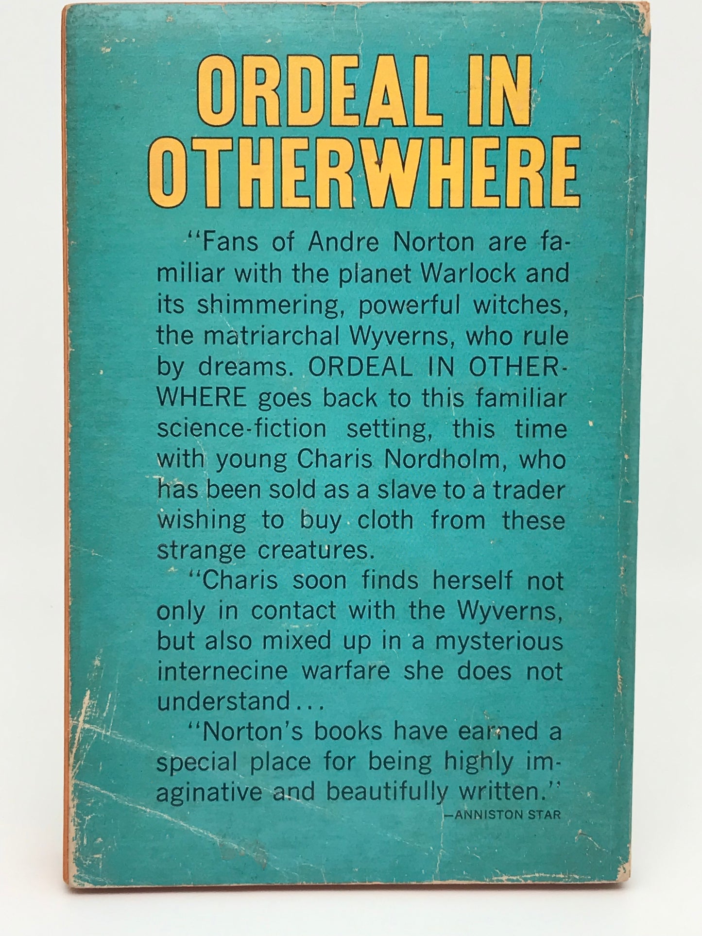 Ordeal In Otherwhere ACE Paperback Andre Norton SF01