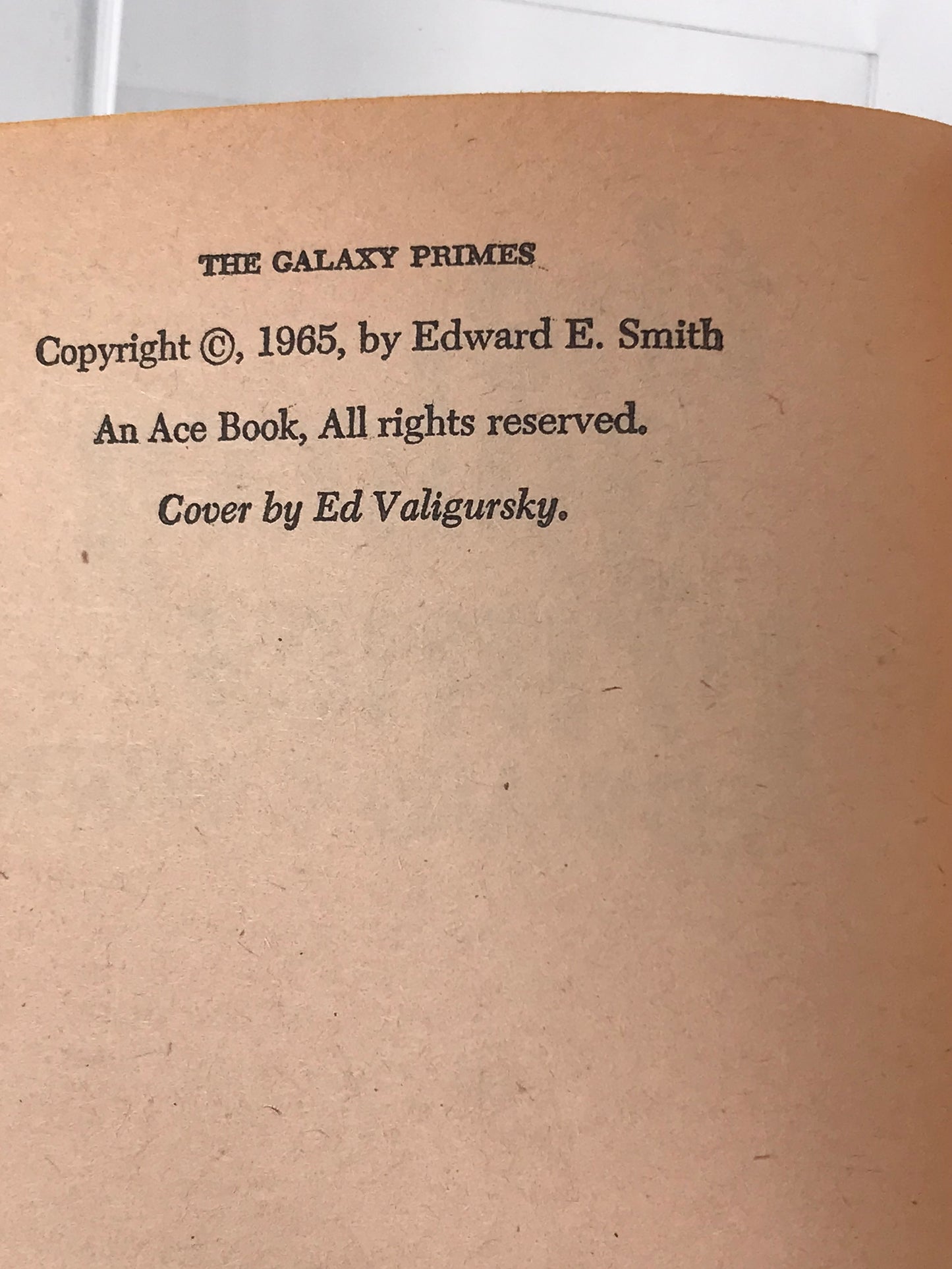 Galaxy Primes ACE Paperback Edward E. Smith SF01