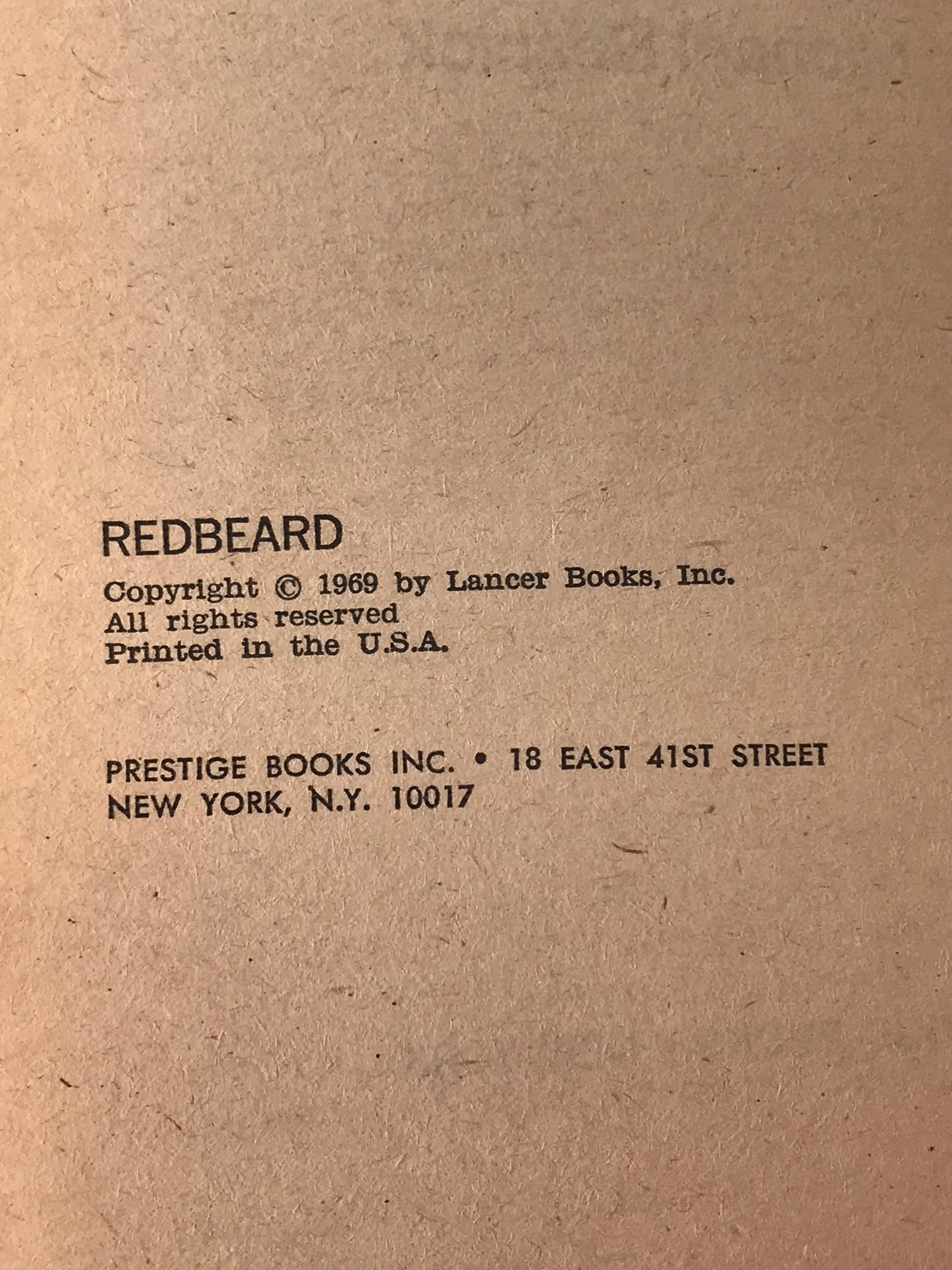 Redbeard MAGNUM Paperback Michael Resnick SF01