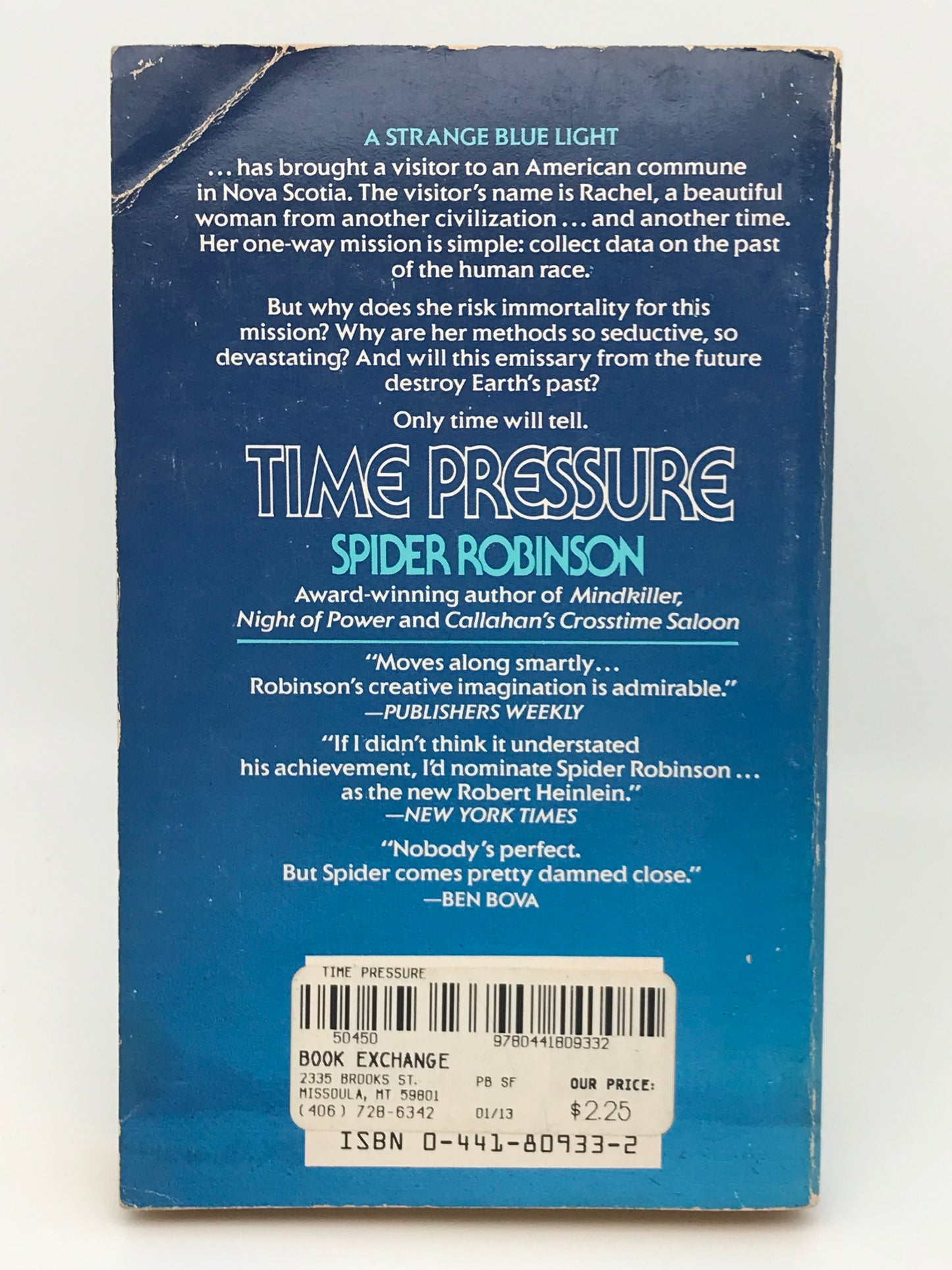 Time Pressure ACE Paperback Spider Robinson SF01