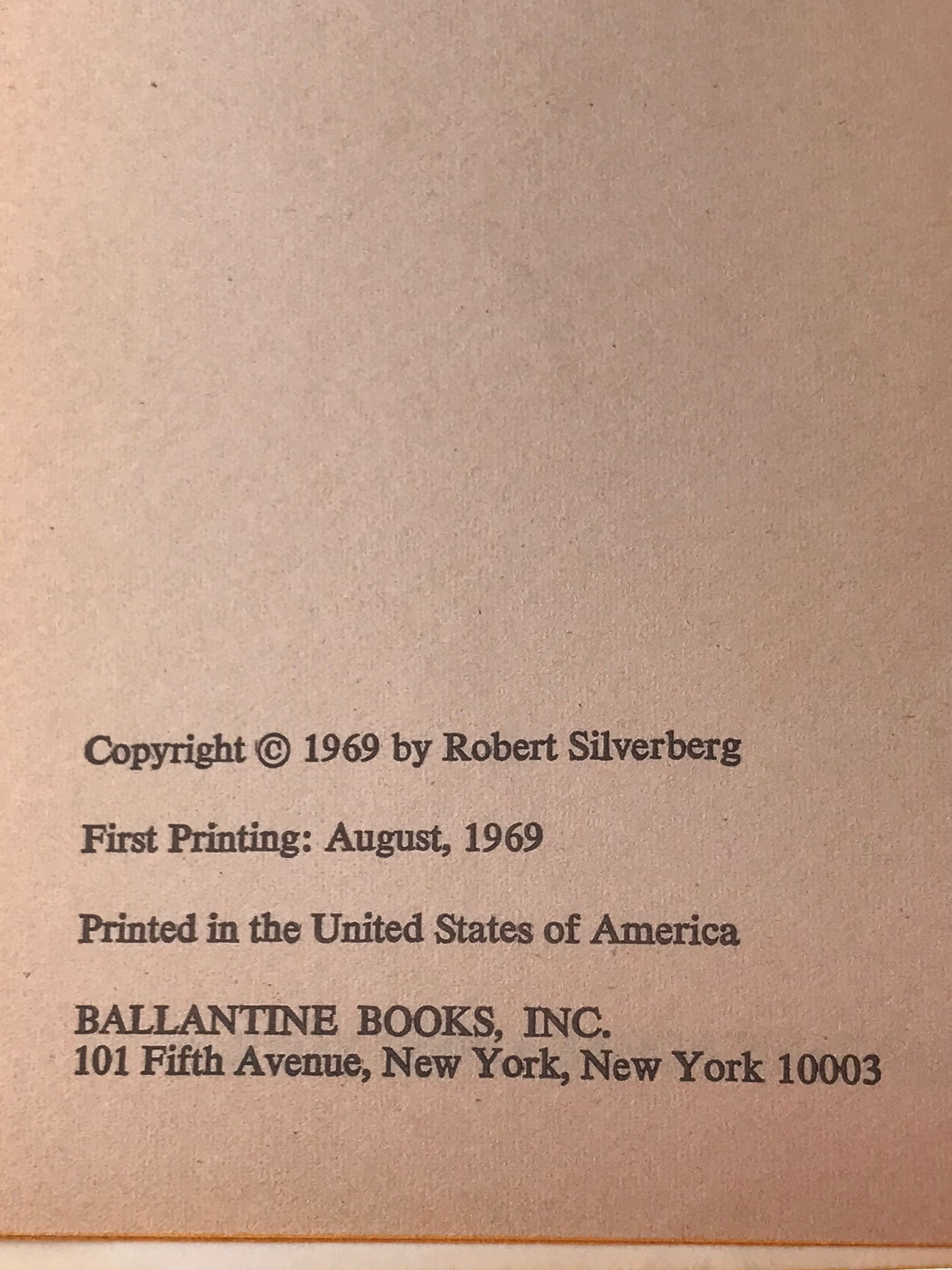 Up The Line BALLANTINE Paperback Robert Silverberg SF01