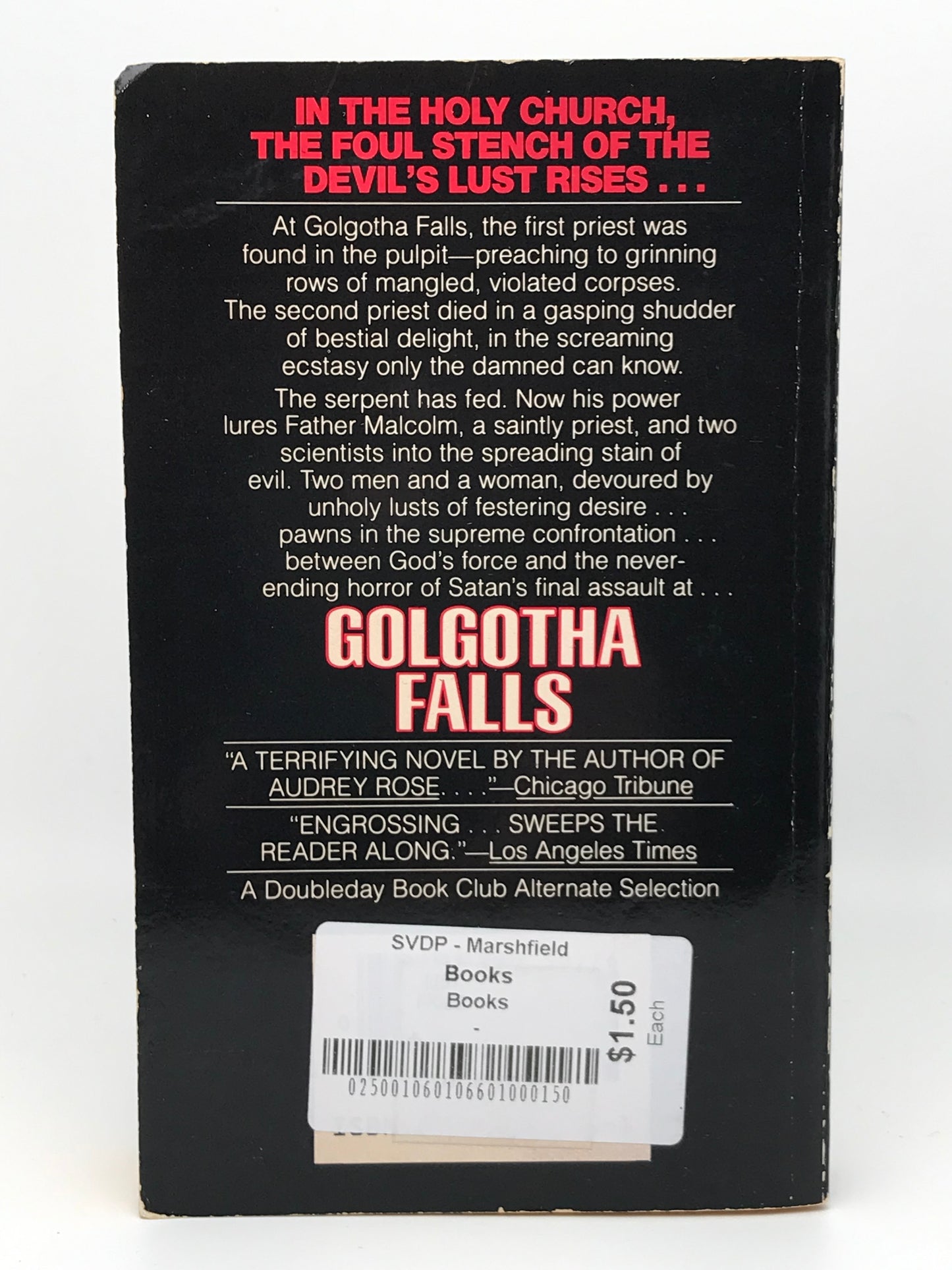 Golgotha Falls POCKET Paperback Frank De Felitta H01