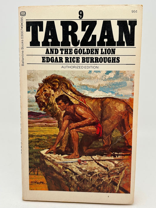 Tarzan And The Golden Lion #9 BALLANTINE Paperback Burroughs EA1