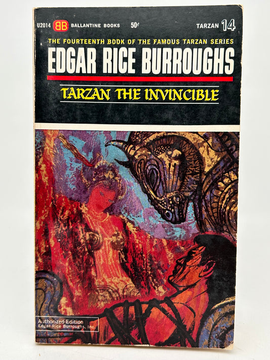 Tarzan The Invincible #14 BALLANTINE Paperback Burroughs EA1