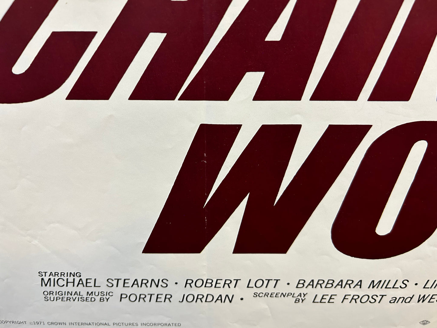 Chain Gang Women Original One Sheet Poster 1971