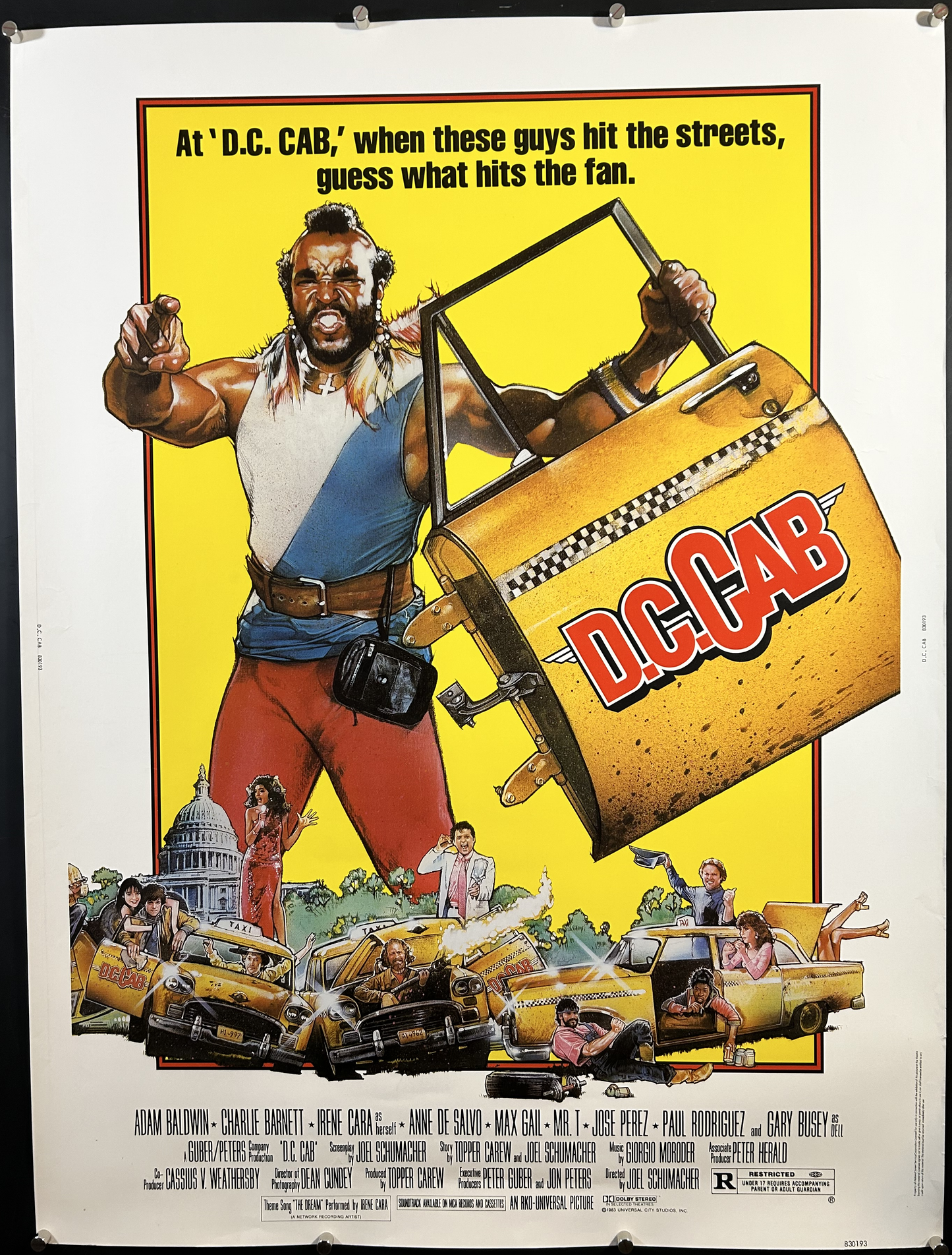 DC Cab Original 30x40 Poster 1983