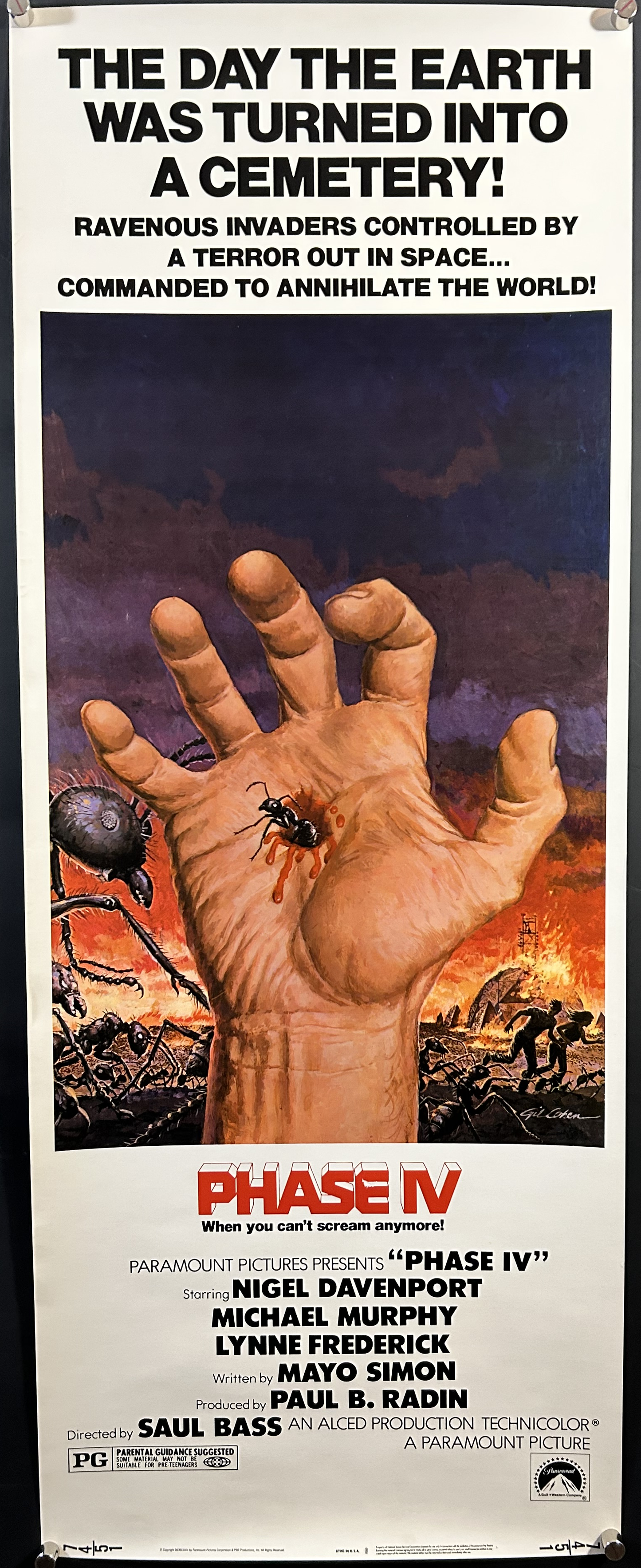 Phase IV Original Insert Poster 1974