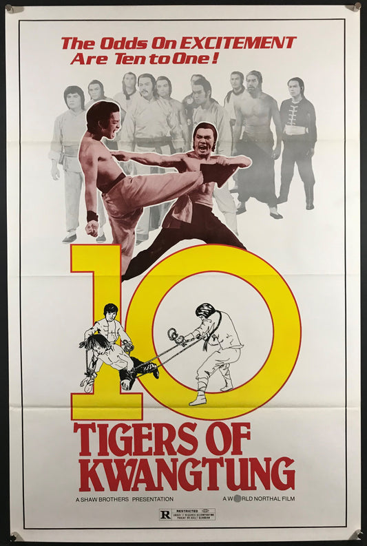10 Tigers Of Kwangtung Original One Sheet Poster 1980