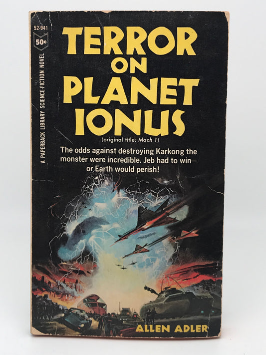 Terror On Planet Ionus PAPERBACK LIBRARY Paperback Allen Adler SF05