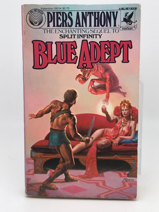 Blue Adept DEL REY Paperback Piers Anthony SF05