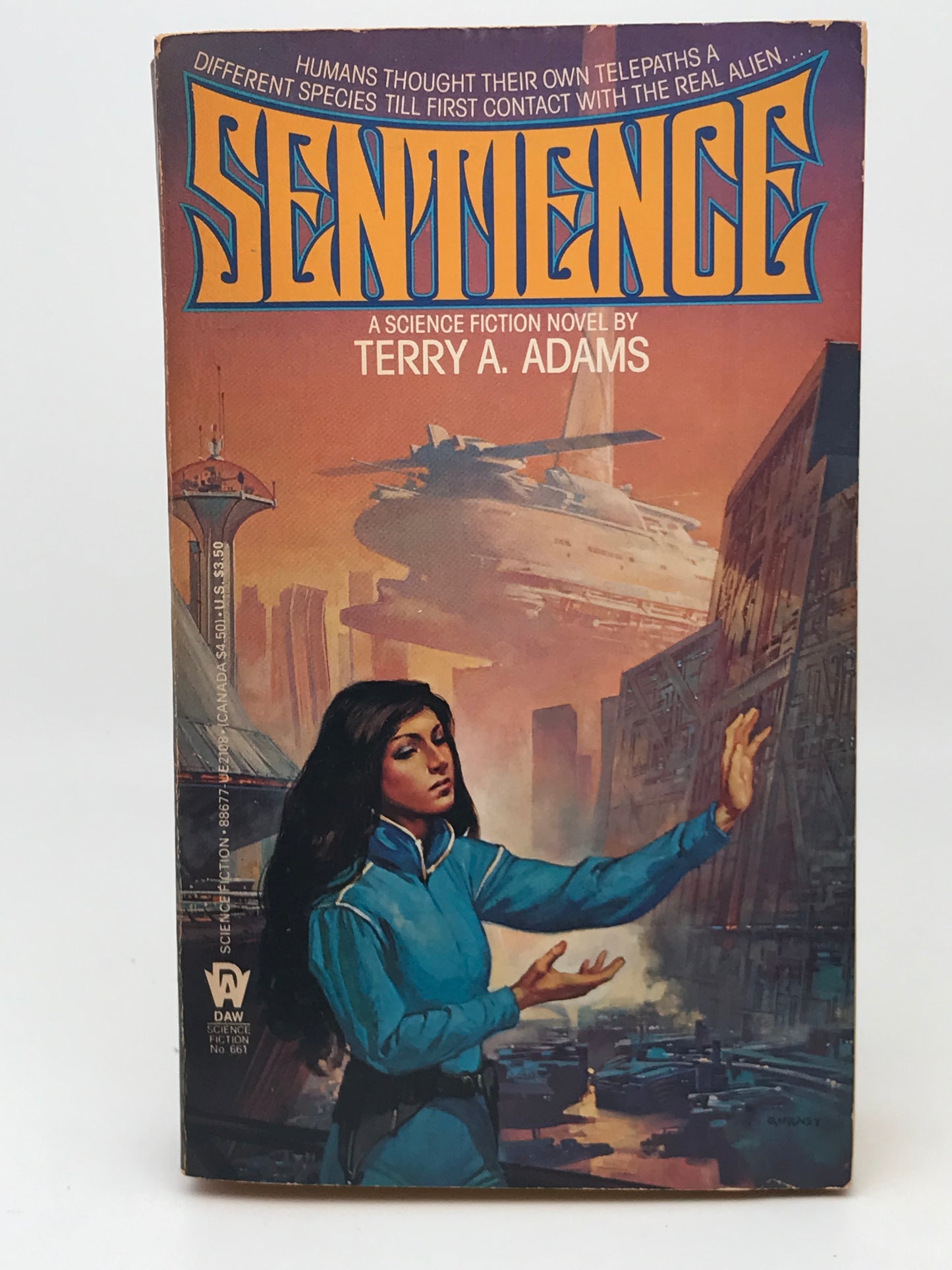 Sentience DAW Paperback Terry A. Adams SF05