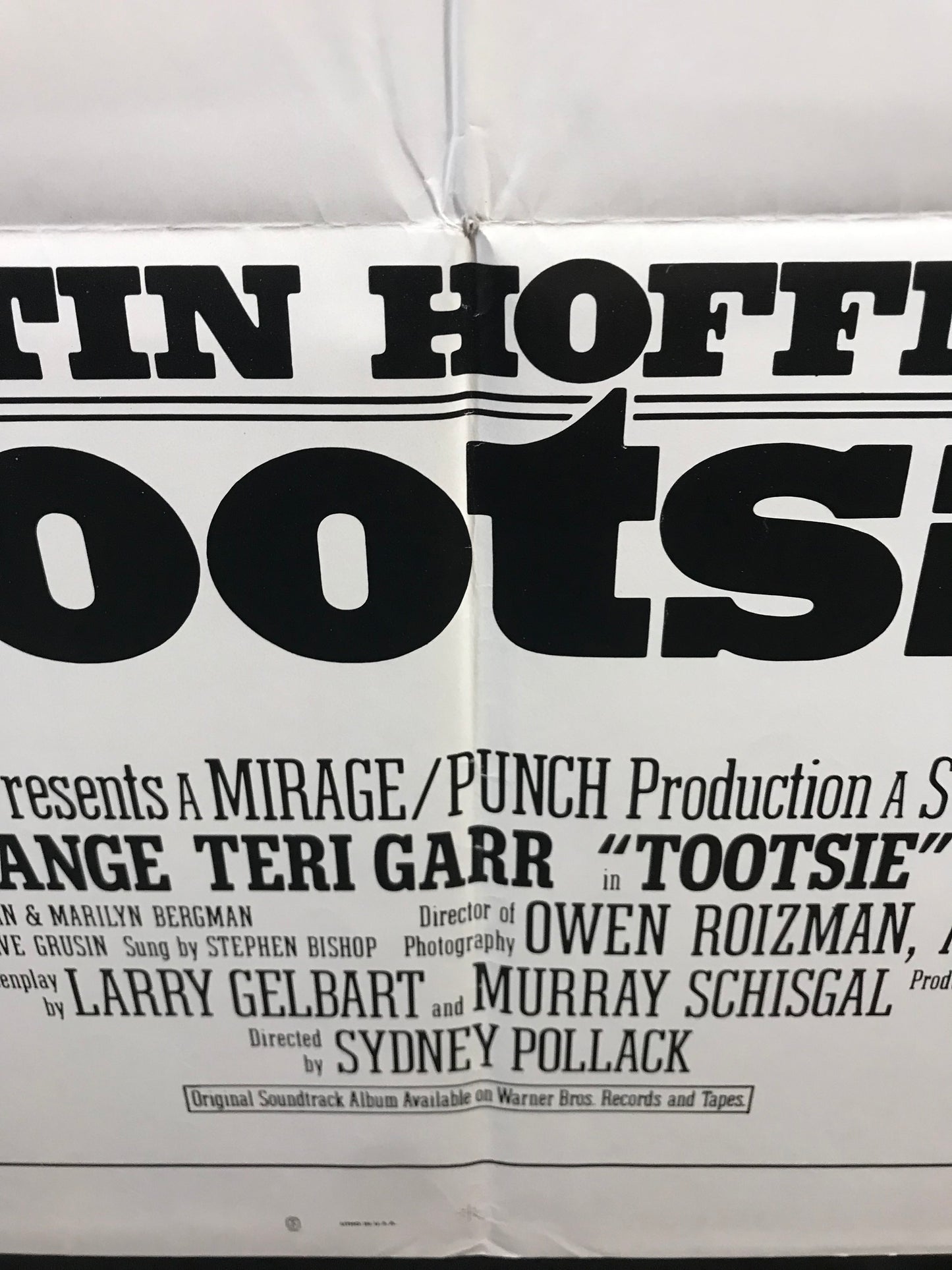 Tootsie Original One Sheet Poster 1982