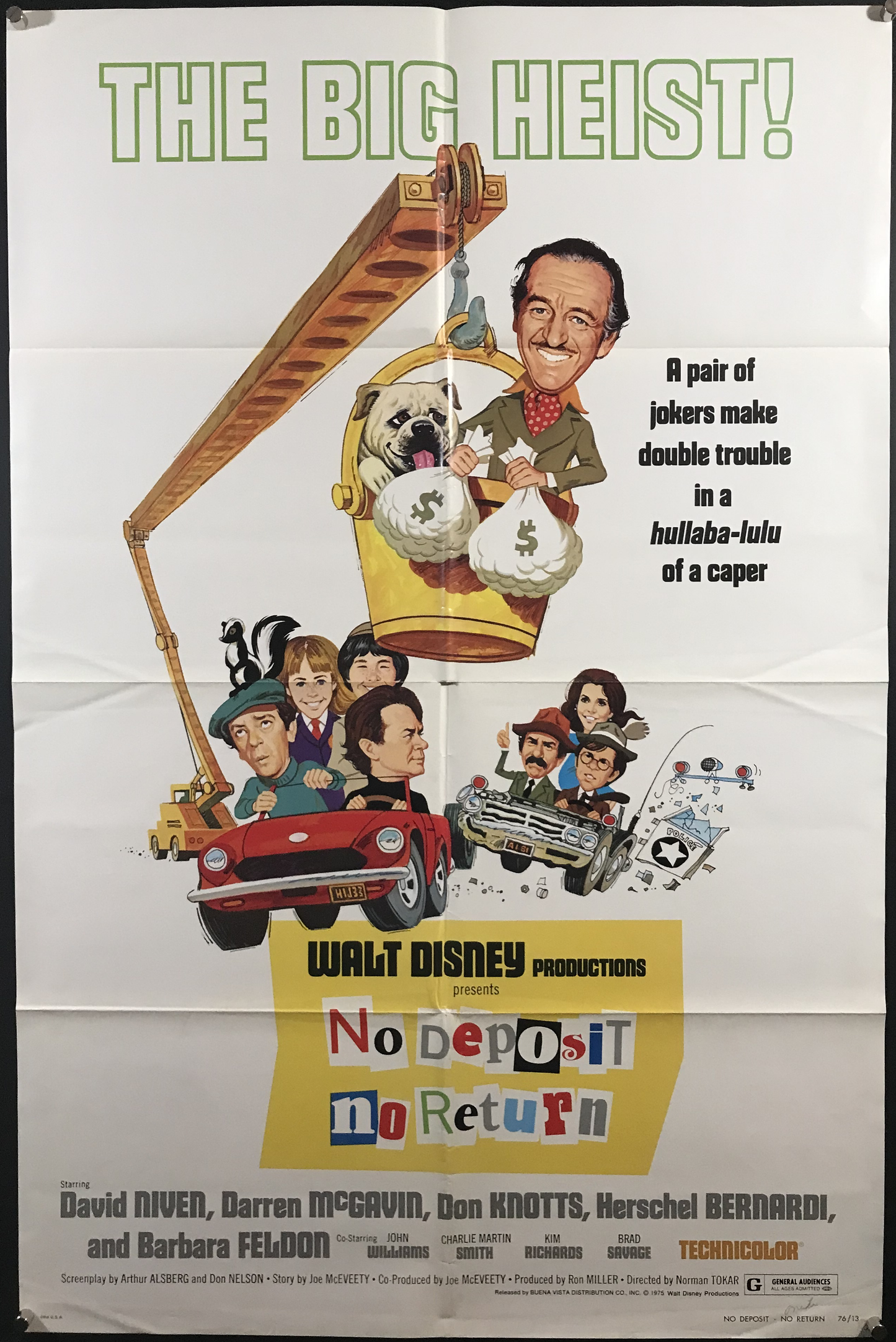 No Deposit No Return Original One Sheet Poster 1976