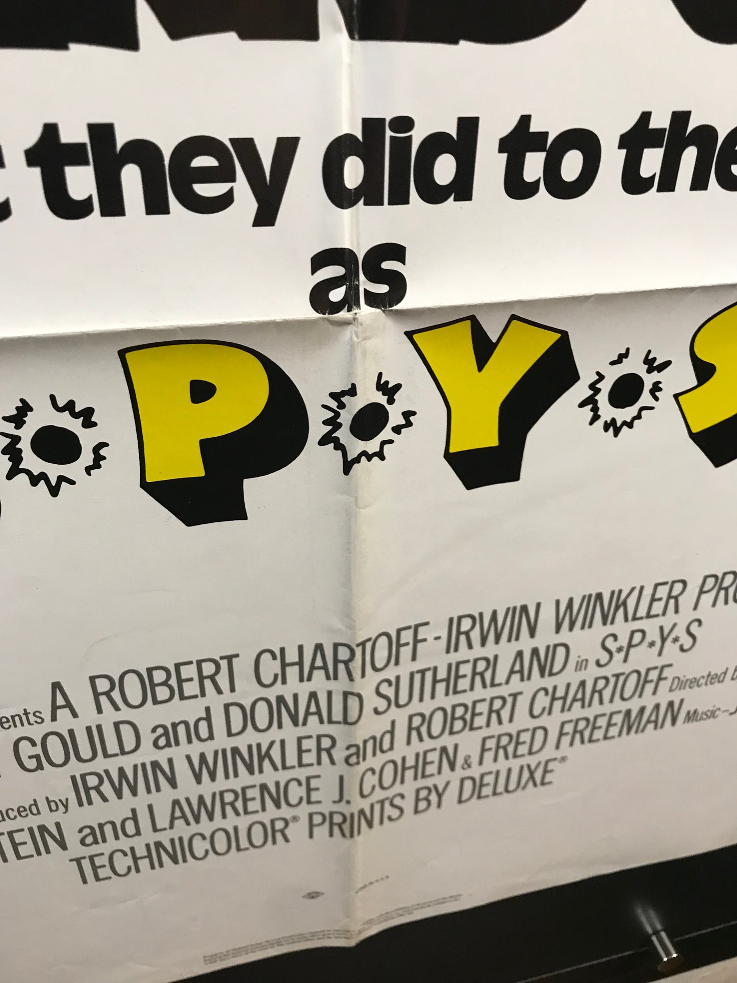 Spys Original One Sheet Poster 1974