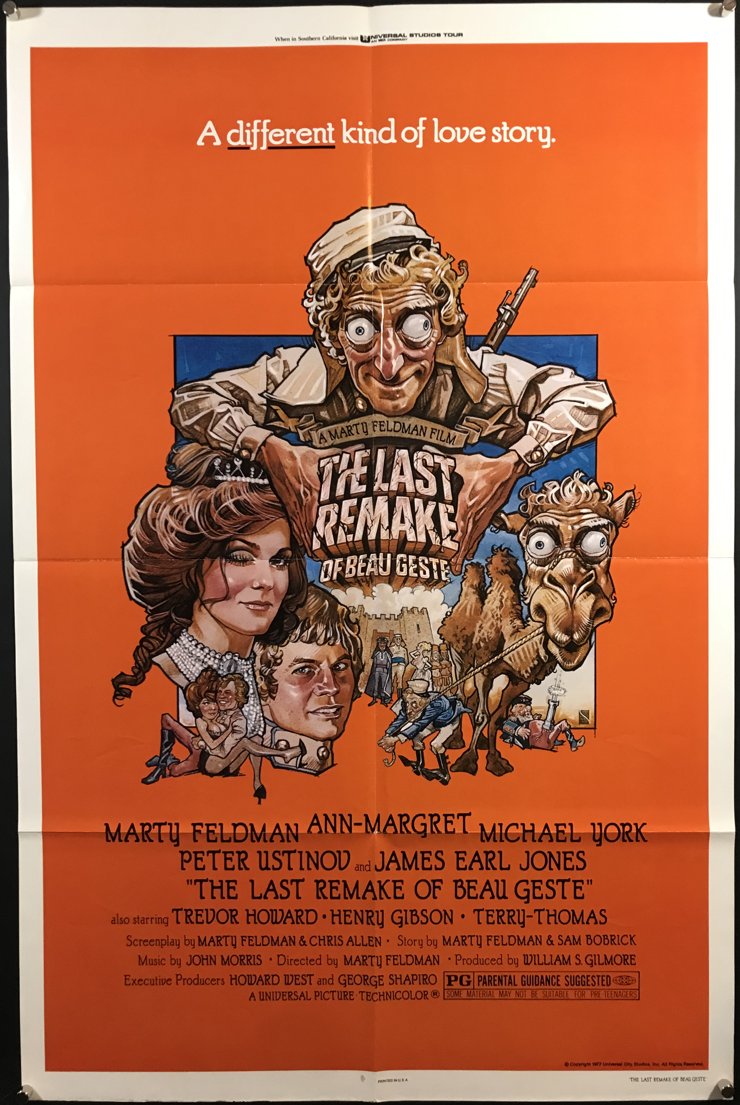 Last Remake Of Beau Geste Original One Sheet Poster 1977