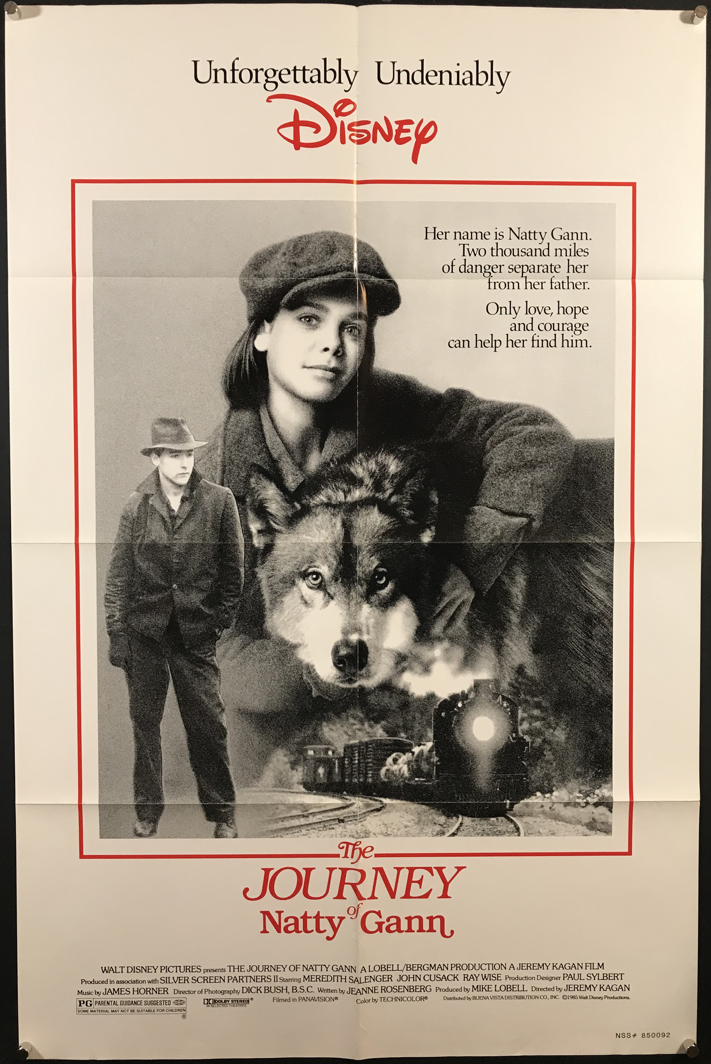 Journey Of Natty Gann Original One Sheet Poster 1985